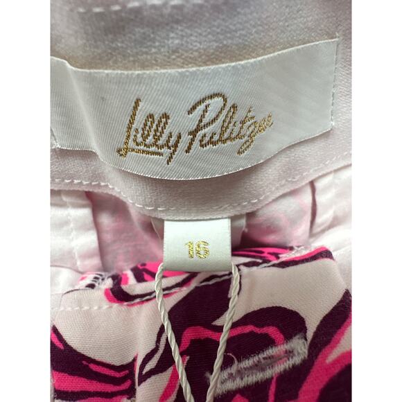 Lilly Pulitzer Elderflower Blossom Lil Escape Plan Shorts Women’s Size 16 NWT - Picture 4 of 8